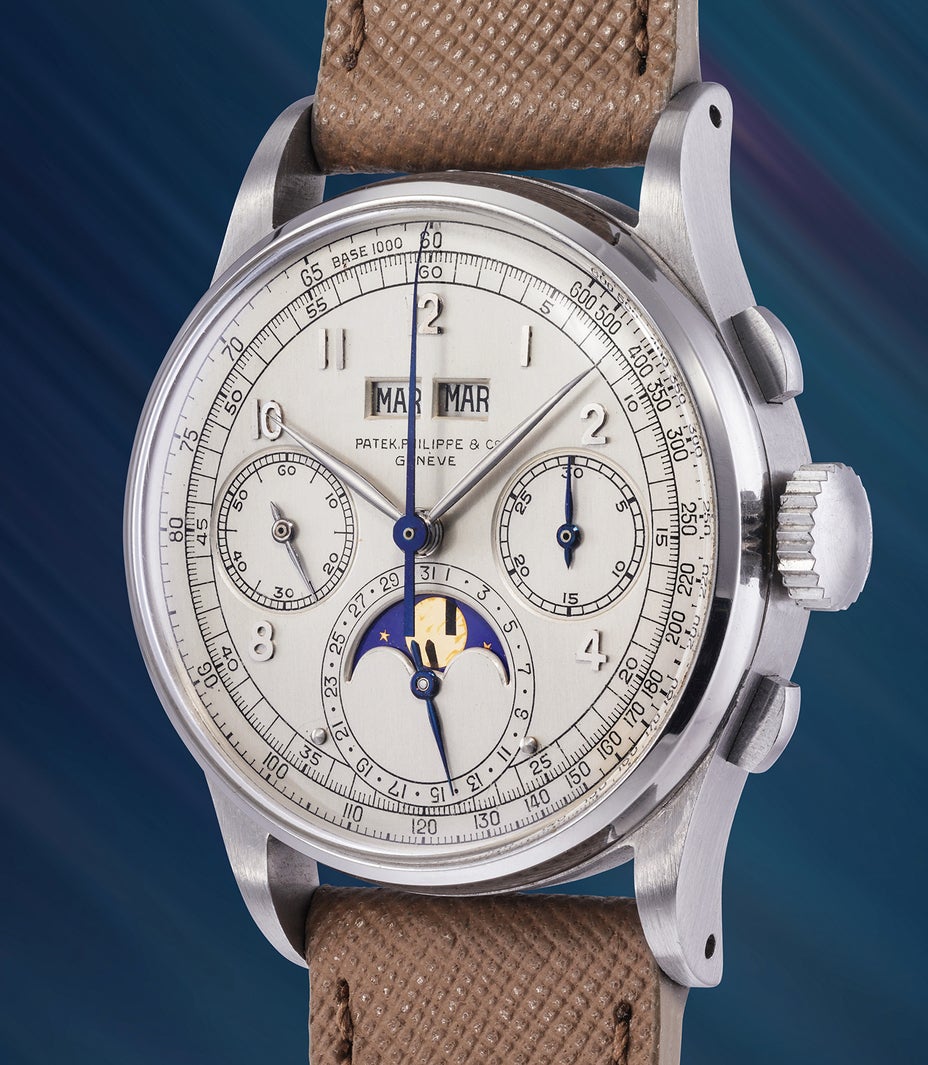 Photograph of Patek Philippe Ref. 1518 Stainless Steel